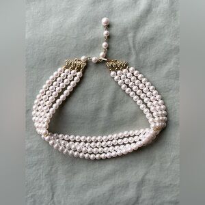 Multi-Strand Pearl 90’s Choker Necklace